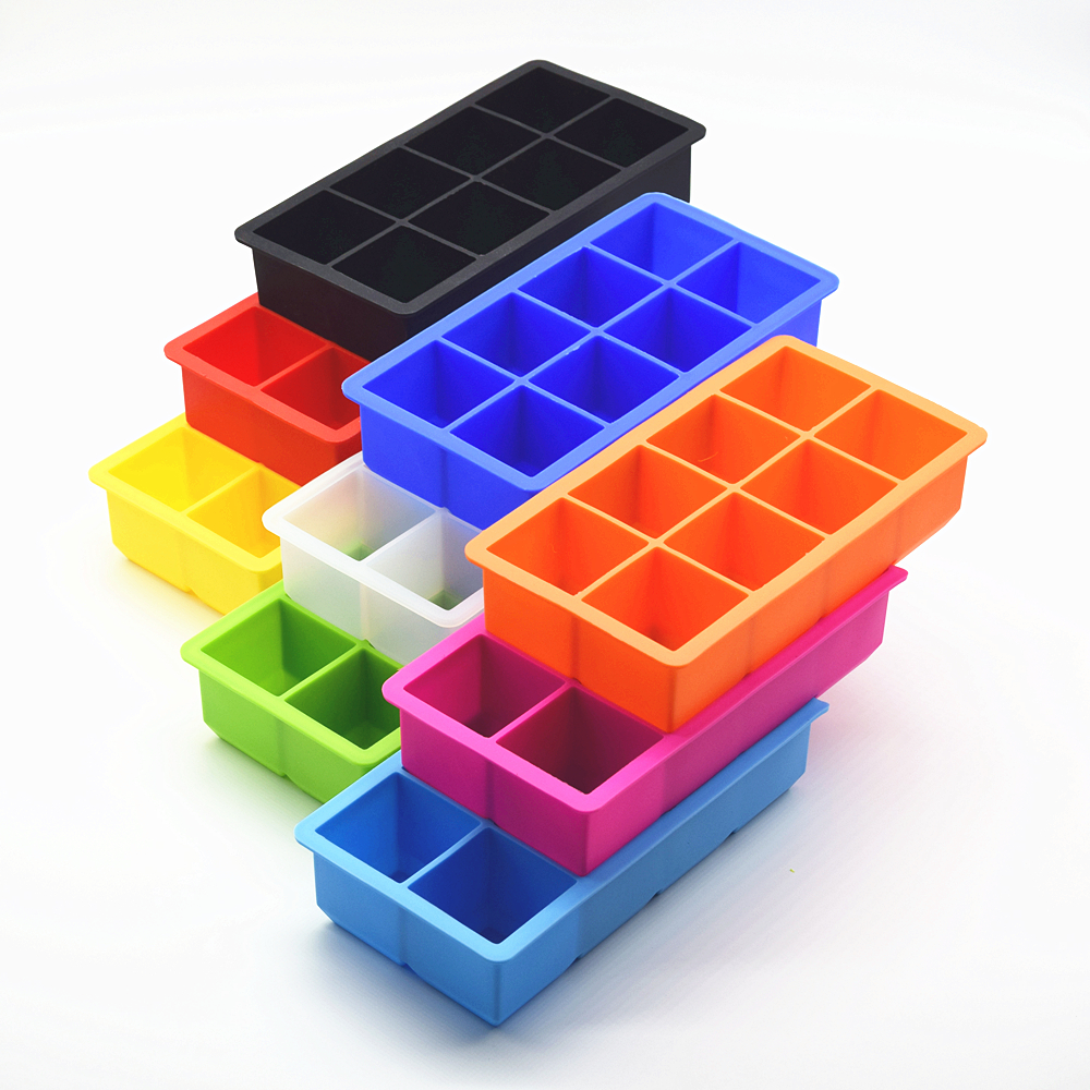 Silicone ice cube tray