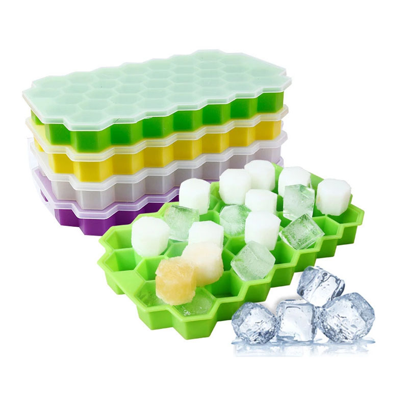 Silicone ice cube tray