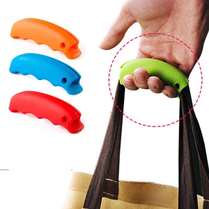 Silicone bag handle carrier